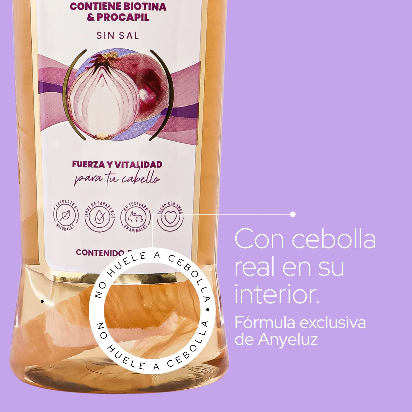 SHAMPOO DE CEBOLLA CON BIOTINA ANYELUZ