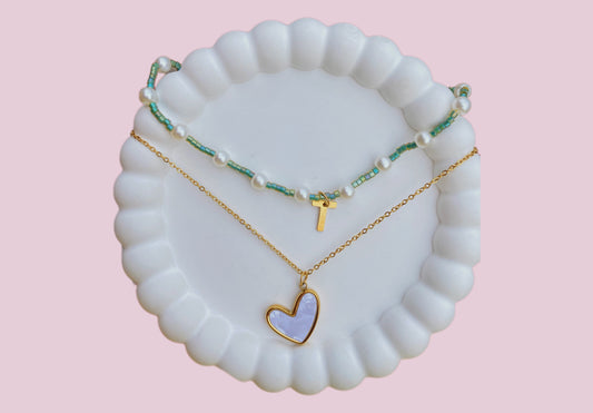 SET COLLAR PERLA LOVE