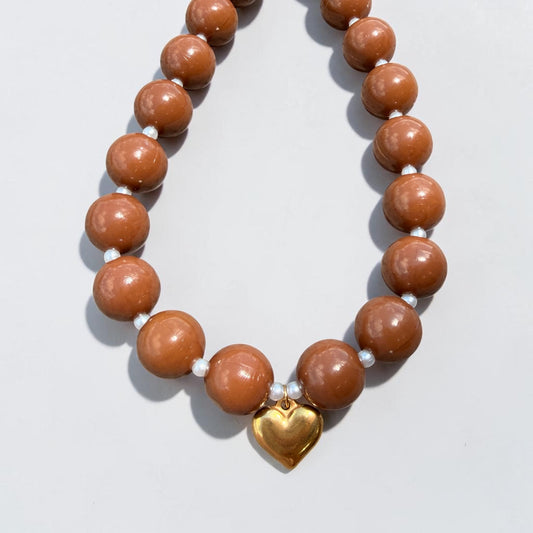 COLLAR CHICLE MARRON