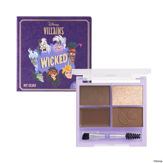Kit de Sombras para Cejas Villanos Disney Trendy con Betún e Iluminador - Amorisa Accesorios
