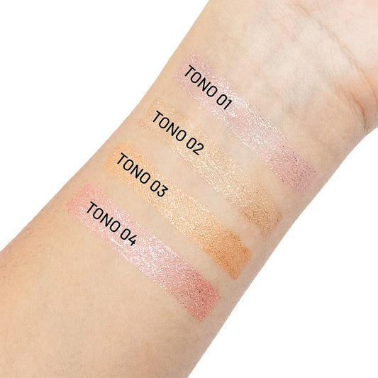 Delineador de Glitter Rock Trendy con Pincel de Precisión y Tonos Satinados - Amorisa Accesorios