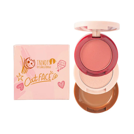 COMPACTO 3 EN CAT RUBOR, ILUMINADOR Y CONTORNO