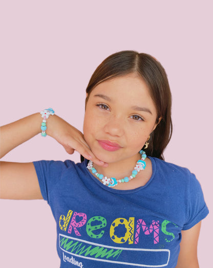 SET COLLA + PULSERA TIBURON