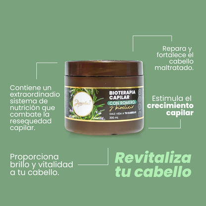 BIOTERAPIA CAPILAR CON ROMERO Y BIOELIXIR