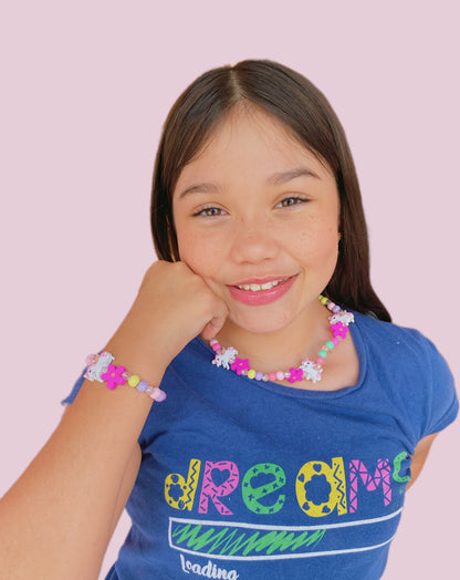 SET COLLAR + PULSERA UNICORNIO