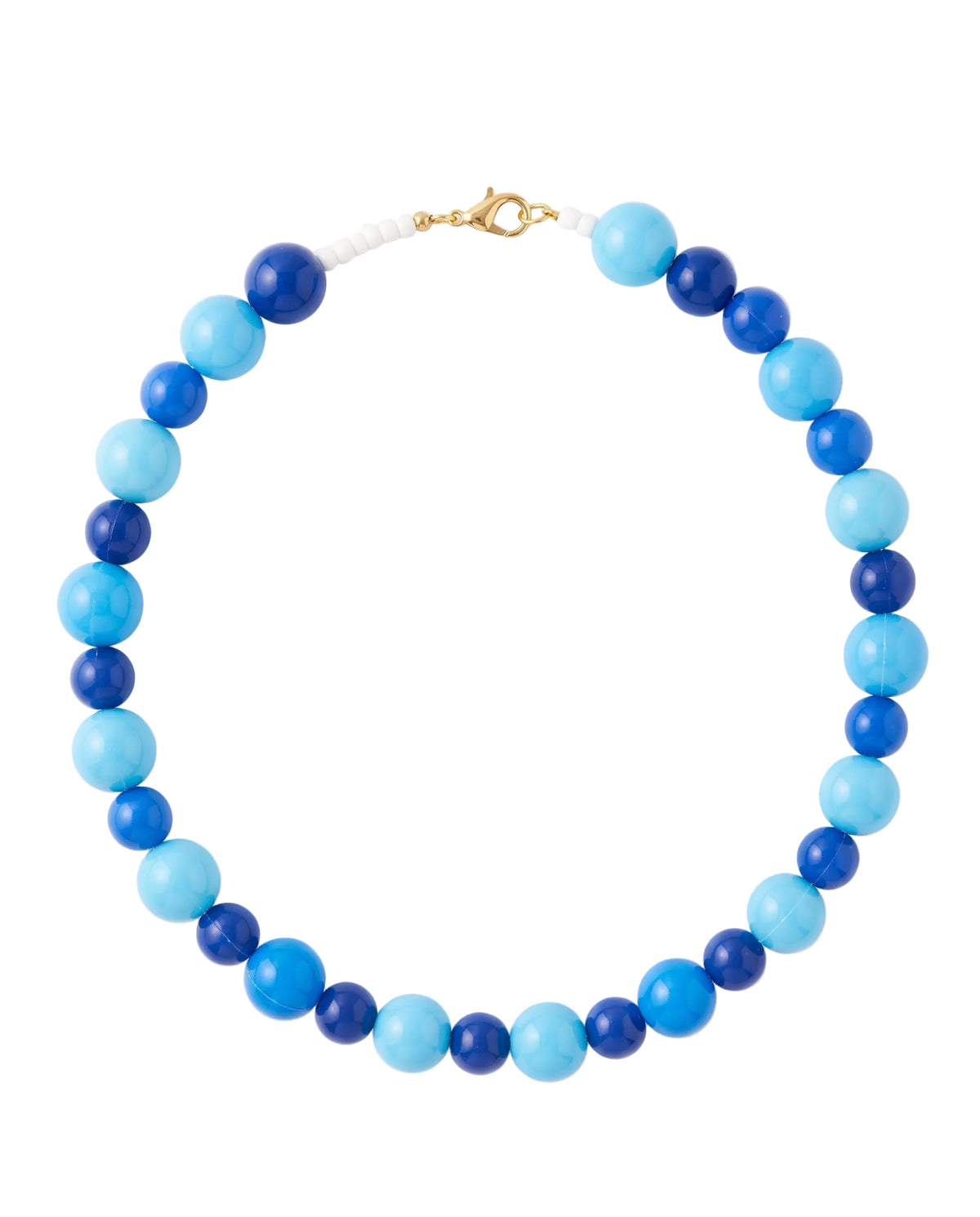 Collar de Cuentas Azules 16mm y 12mm para Mujer | Amorisa Accesorios