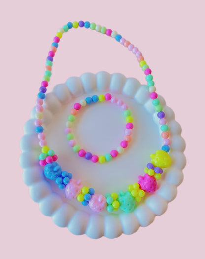 SET COLLAR + PULSERA FRUTICAS