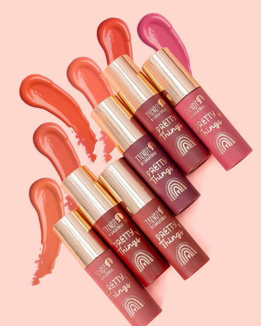 Paleta de 6 tonos Brillo de Labios Aura Trendy Acabado Espejo e Hidratante - Amorisa