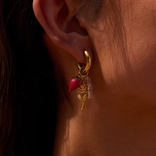 ARETES ROSA LUI
