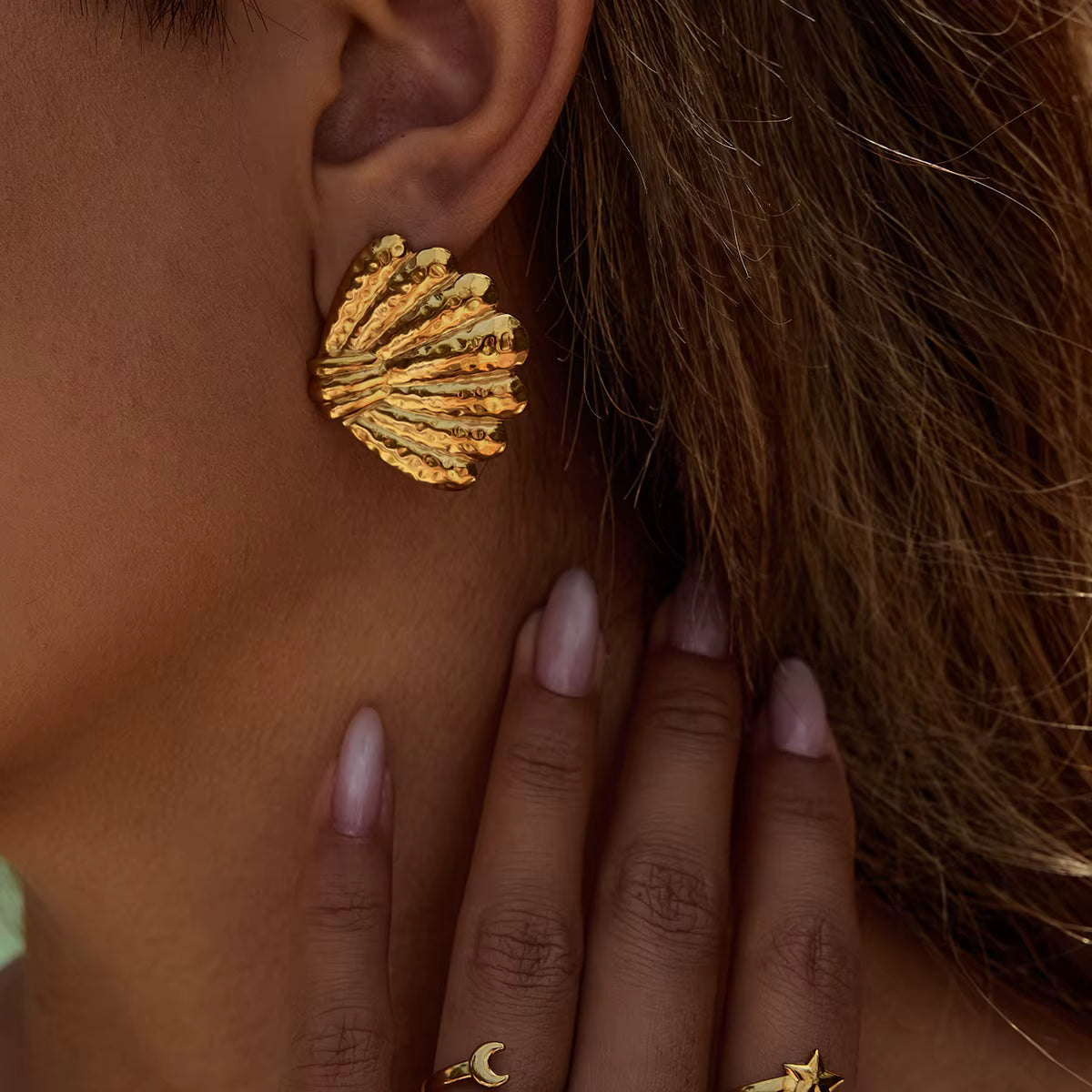 ARETES ABANICO