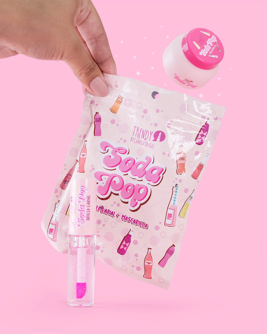Kit de Labios Soda Pop Trendy Brillo y Mascarilla Hidratante - Amorisa Accesorios e Importaciones