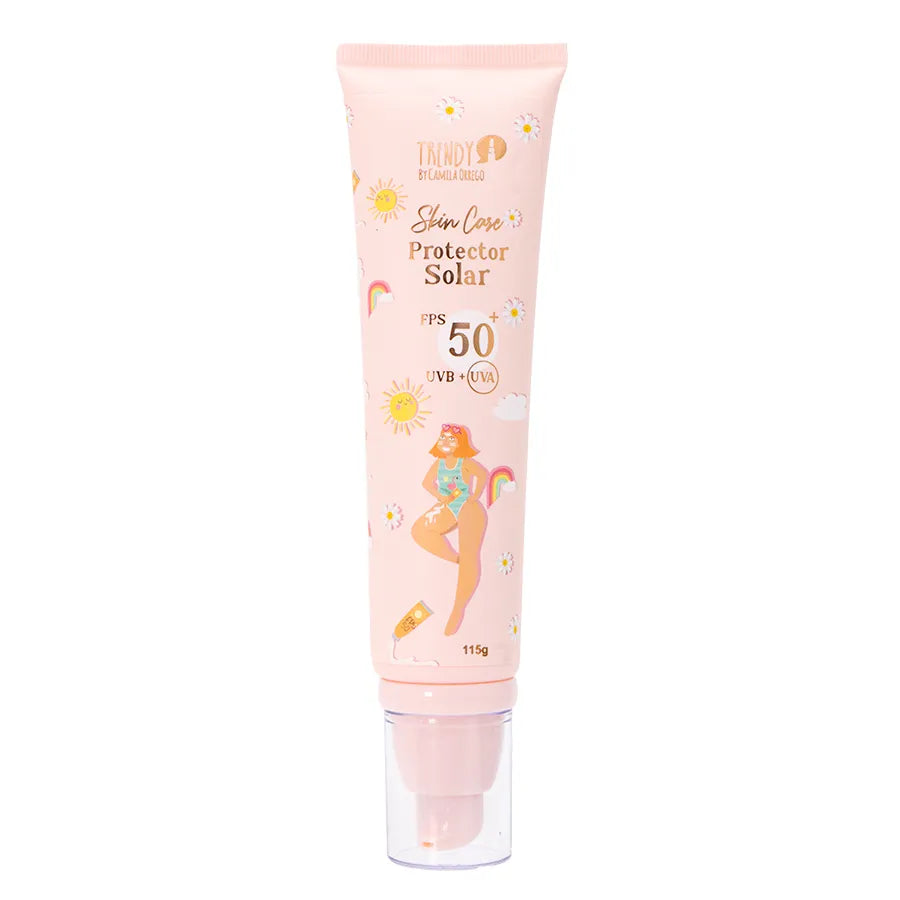 Protector Solar Facial Trendy Skin Care SPF 50+ Textura Ligera 115ml - Amorisa Accesorios