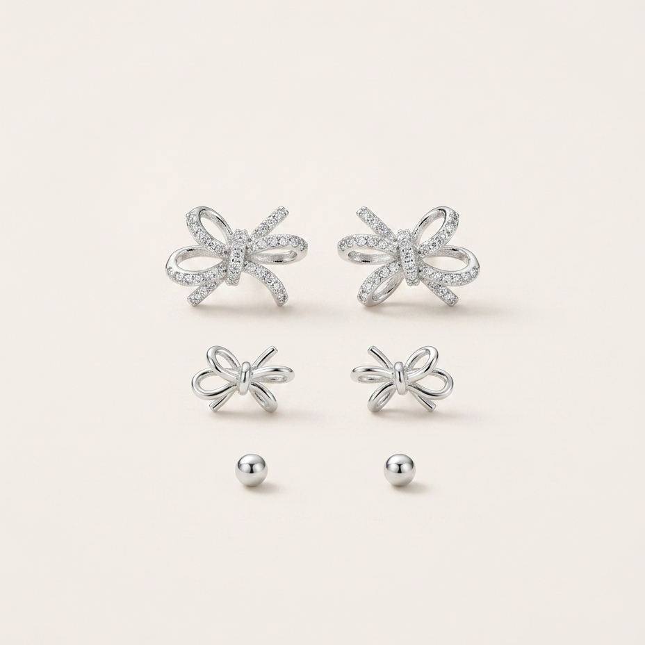 SET ARETES SILVER