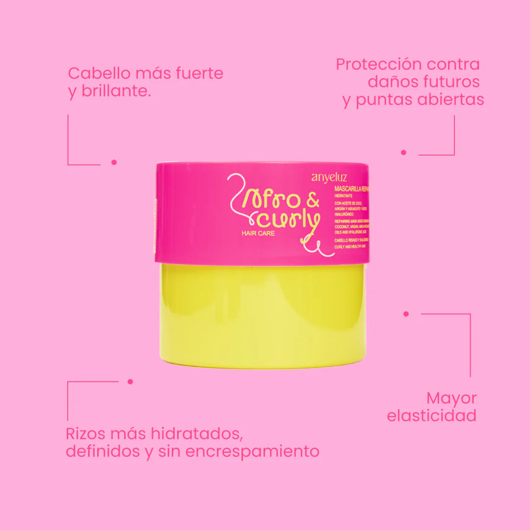 MASCARILLA REPARADORA HIDRATANTE AFRO & CURLY