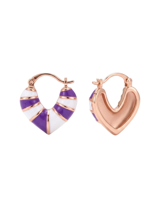 aretes corade morados