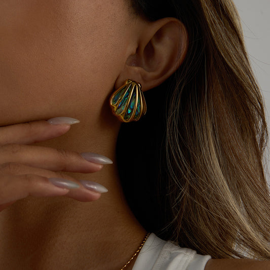 aretes de concha verano