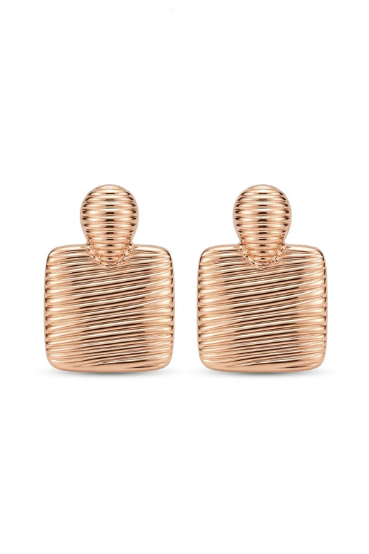 aretes oro rosa quarella