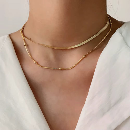 COLLAR DOBLE CUENTAS