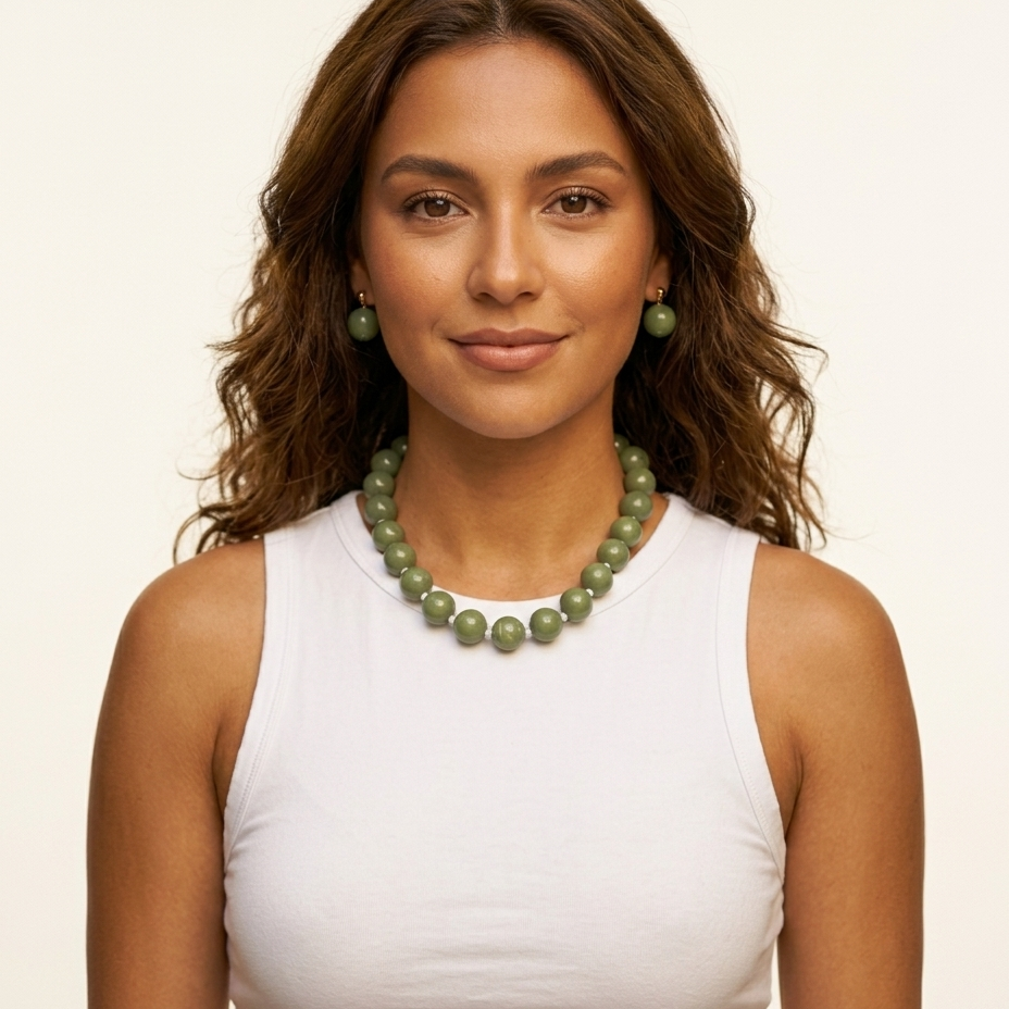 COLLAR CHICLE OLIVA