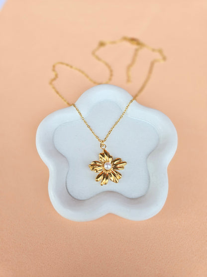 CADENA FLOR PERLA